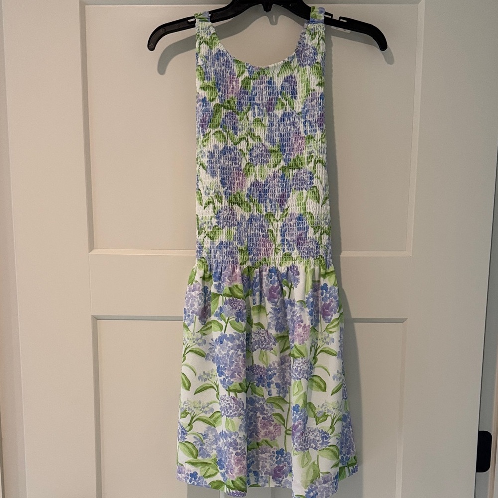 Hill House Floral Mini Dress - Purple and Green